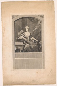 Portret van Agnes Wilhelmine Füstin von Anhalt