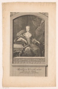 Portret van Agnes Wilhelmine Füstin von Anhalt