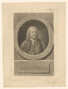Portret van Albercht Haller