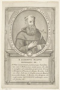 Portret van Alberto da Pisa, 3de Minister Generaal van de franciscaner orde