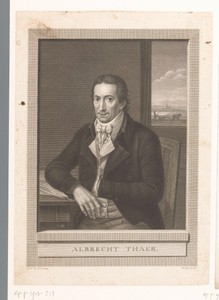 Portret van Albrecht Daniel Thaer