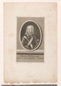 Portret van Albrecht Wolfgang Graf zu Schaumburg-Lippe