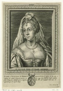 Portret van Aleida, gemalin van Hendrik VI