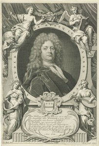 Portret van Alexander de Muncq op 55-jarige leeftijd
