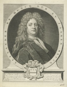 Portret van Alexander de Muncq op 55-jarige leeftijd