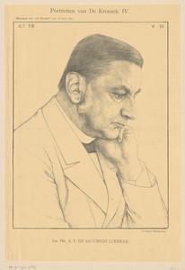Portret van Alexander de Savornin Lohman op 58-jarige leeftijd