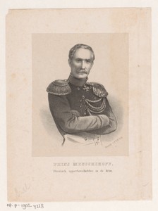 Portret van Alexander Sergeyevich Menshikov