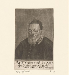 Portret van Alexander Ullmann op 66-jarige leeftijd