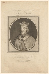 Portret van Alfred de Grote, koning van Engeland