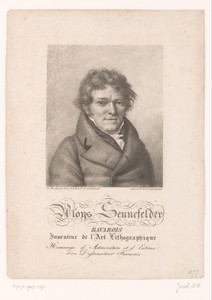 Portret van Alois Senefelder