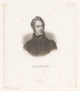 Portret van Alphonse de Lamartine