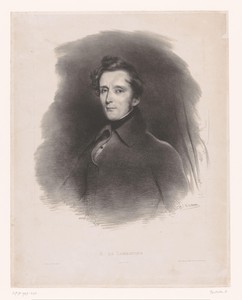 Portret van Alphonse de Lamartine