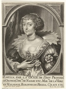 Portret van Amalia van Solms, prinses van Oranje-Nassau