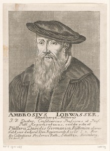 Portret van Ambrosius Lobwasser