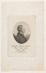 Portret van Anastasius Ludwig Mencke