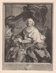 Portret van André-Hercule de Fleury