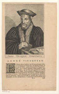 Portret van André Tiraqueau