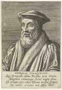 Portret van André Tiraqueau