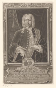 Portret van Andreas Elias Büchner