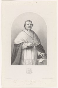 Portret van Andreas Ignatius Schaepman, aartsbisschop van Utrecht