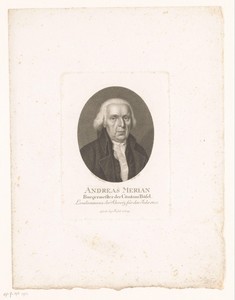 Portret van Andreas Merian-Iselin
