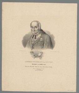 Portret van Andreas Stanislaus von Hatten