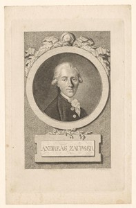 Portret van Andreas Zaupser