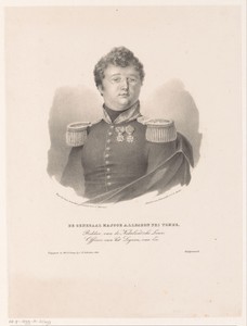 Portret van Andries Jan Jacob baron des Tombe