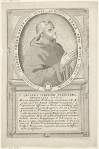 Portret van Angel Cristofori del Toscano, 34ste Minister Generaal van de franciscaner orde