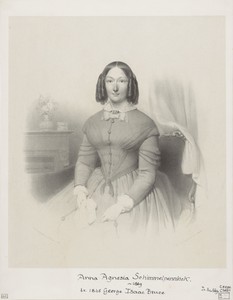 Portret van Anna Agnesia Bruce-Schimmelpenninck