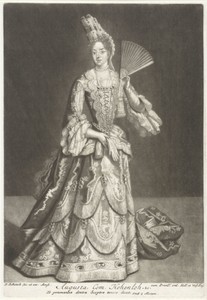 Portret van Anna Augusta gravin van Hohenlohe