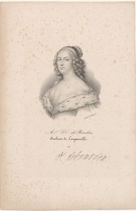 Portret van Anna Genoveva van Bourbon-Condé