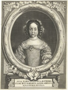 Portret van Anna Maria Luisa de Medici