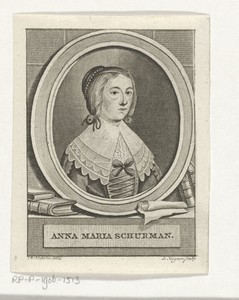 Portret van Anna Maria van Schurman