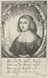 Portret van Anna Maria van Schurman