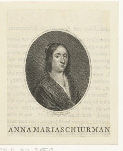 Portret van Anna Maria van Schurman