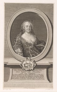 Portret van Anna Sophia von Rüxleben
