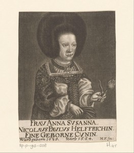 Portret van Anna Susanna Helffrich