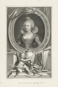 Portret van Anna van Denemarken