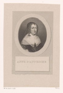Portret van Anna van Oostenrijk (koningin van Frankrijk)