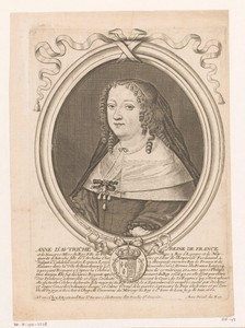Portret van Anna van Oostenrijk, koningin van Frankrijk