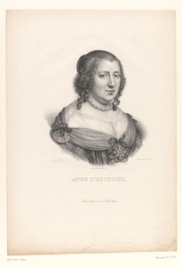 Portret van Anna van Oostenrijk, koningin van Frankrijk