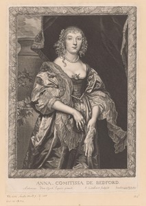Portret van Anne Carr, graaf van Bedford in versierde lijst