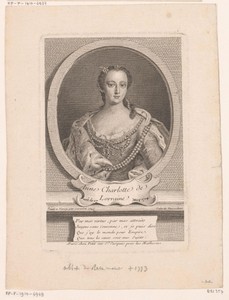 Portret van Anne Charlotte de Lorraine