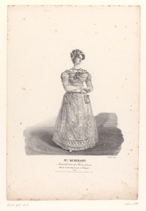 Portret van Anne Demerson als Lisette in de komedie Le Mari et l'Amant