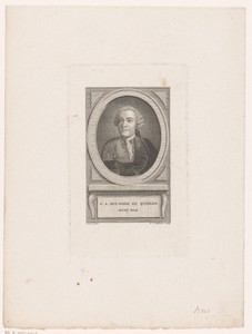 Portret van Anne Gabriel Meusnier de Querlon, op 42-jarige leeftijd