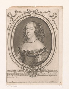 Portret van Anne Marie Louise d'Orléans, hertogin van Montpensier