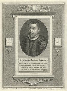 Portret van Anthoni Jacobi Roscius
