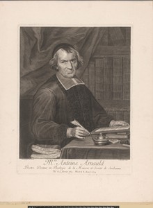 Portret van Antoine Arnauld aan zijn schrijftafel