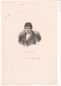 Portret van Antoine-Isaac Silvestre de Sacy